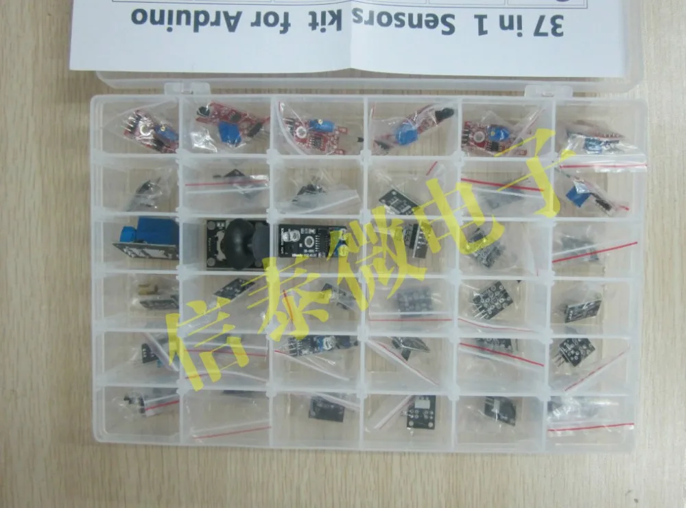 Наборы датчиков 37 в 1 для ARDUINO Высококачественная Бесплатная доставка (работает с