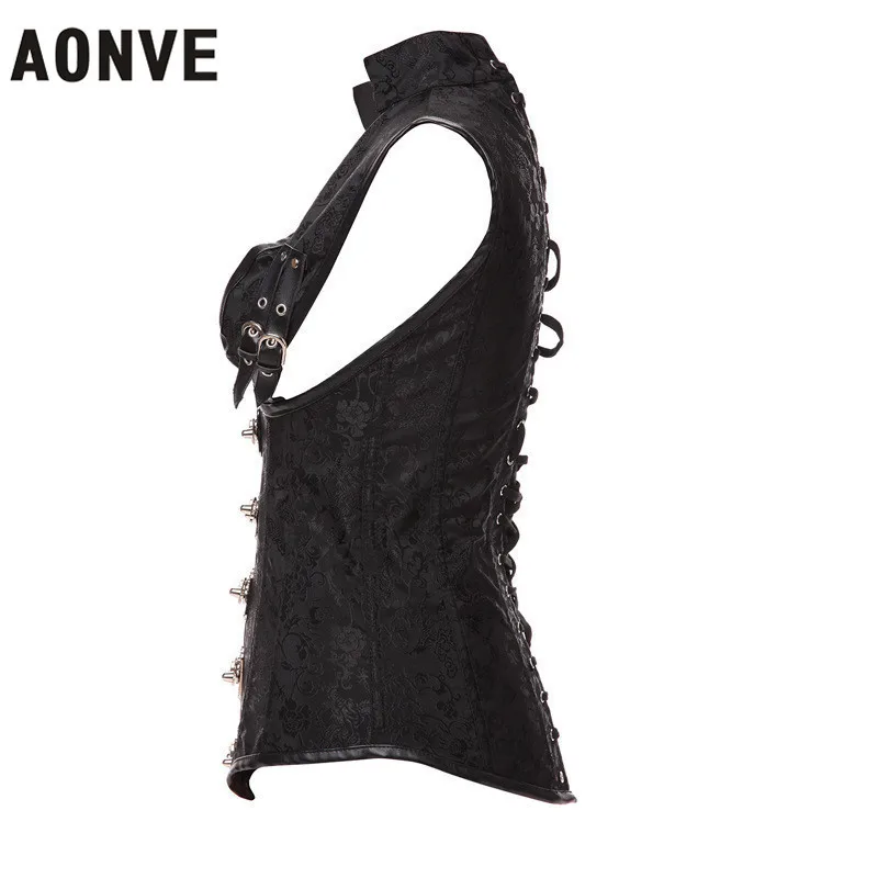 Тренажер для талии AONVE моделирующие Корсеты в стиле стимпанк топ из парчи нижнее