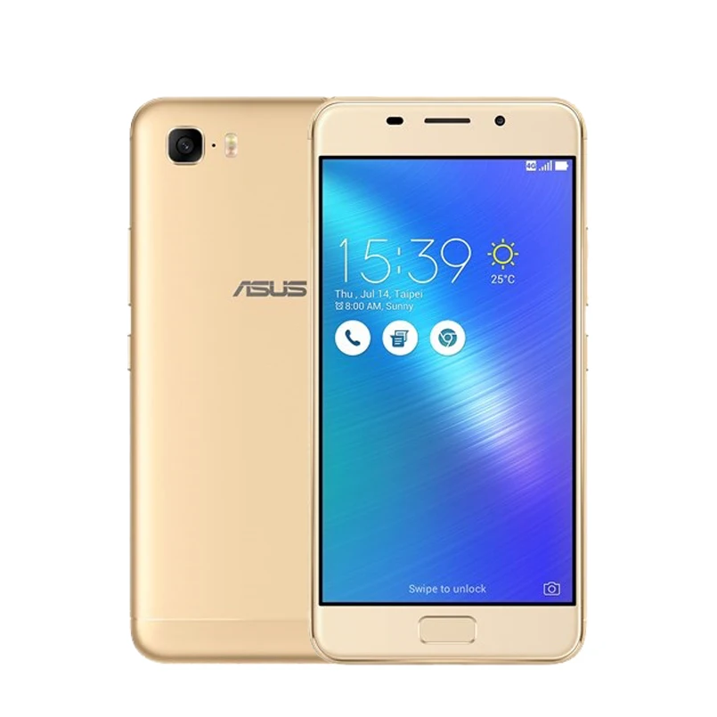 Gold Смартфон ASUS Zenfone 3s max, 5,2 дюймов, 3G Ram, Восьмиядерный процессор MT6750, Android 7,0, фронтальный сенсорный ID, 5000 мАч, 4G LTE, мобильный телефон - Цвет: Gold