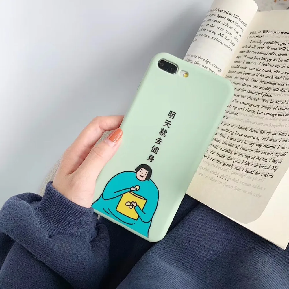 Матовый ТПУ защитный чехол для iphone xr xs x max art line Чехол мобильного телефона 6 7 8 plus