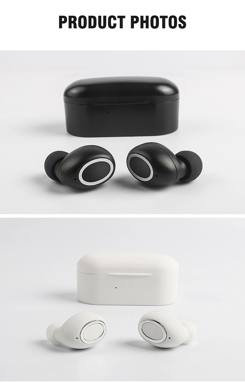 3D стерео звук Bluetooth V5.0 наушники портативный TWS беспроводной сенсорный наушник с зарядным чехлом Спорт бас гарнитура Автоматическое включение/выключение