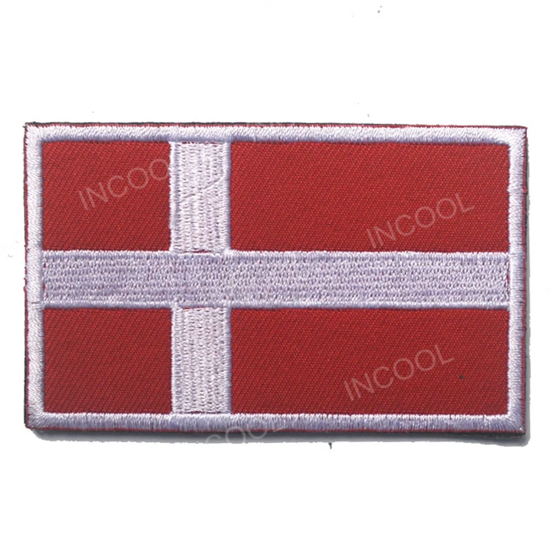 Kongeriget Danmark Вышивка патч флаг острова Исландии Suomi Finland Sverige Sweden Kongeriget Danmark Norge Norway европейские флаги аппликации - Цвет: Kongeriget Danmark