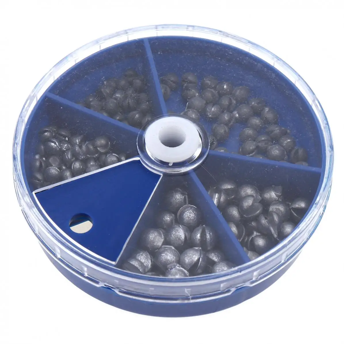 

205pcs 5 Size Round Split Shot Lead Weight Lead Drop Fishing Sinker with 0.2g /0.28g /0.38g /0.5g /0.8g
