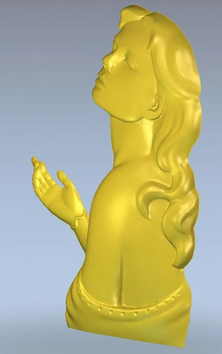 3d фотография для ЧПУ в формате STL Фантастическая Женщина|3d model relief|3d relief modelfor cnc |