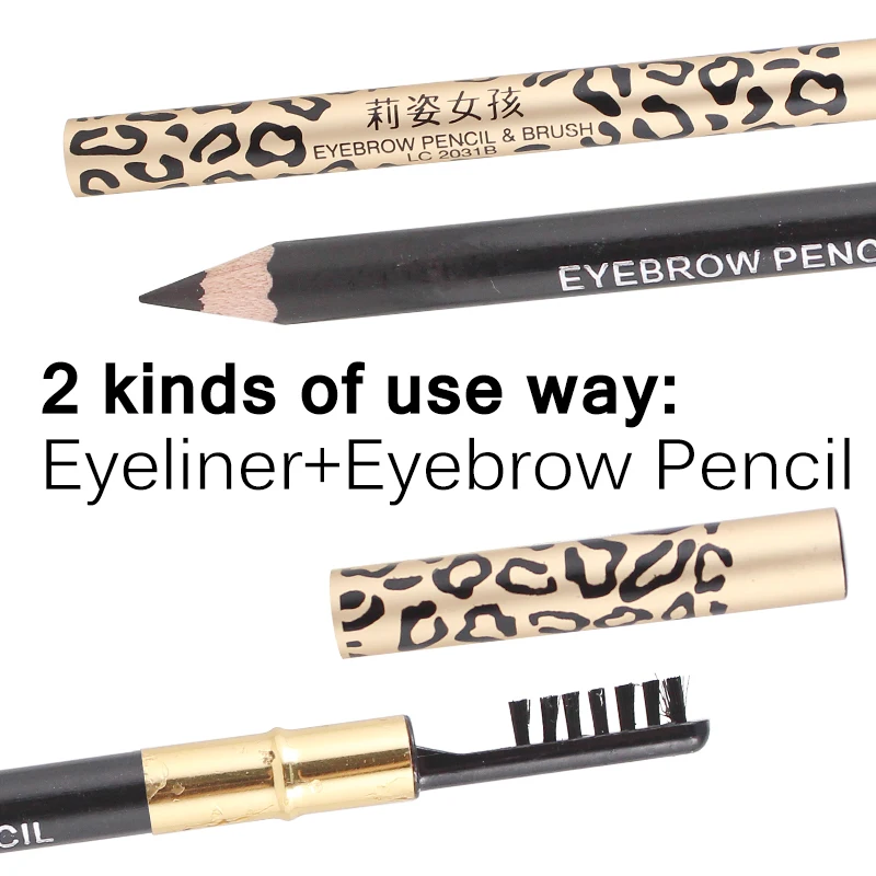 Стойкий карандаш для бровей 1 шт. черный коричневый кофейный макияжа тату тинт