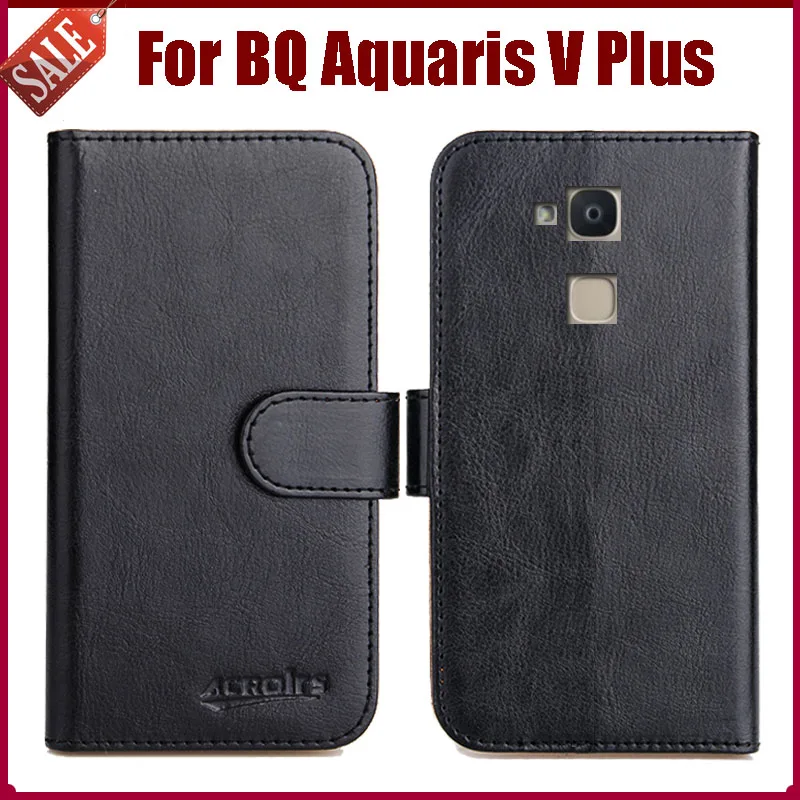 

Hot Sale! BQ Aquaris V Plus Case New Arrival 6 Colors High Quality Flip Leather Protective Cover For BQ Aquaris V Plus Case