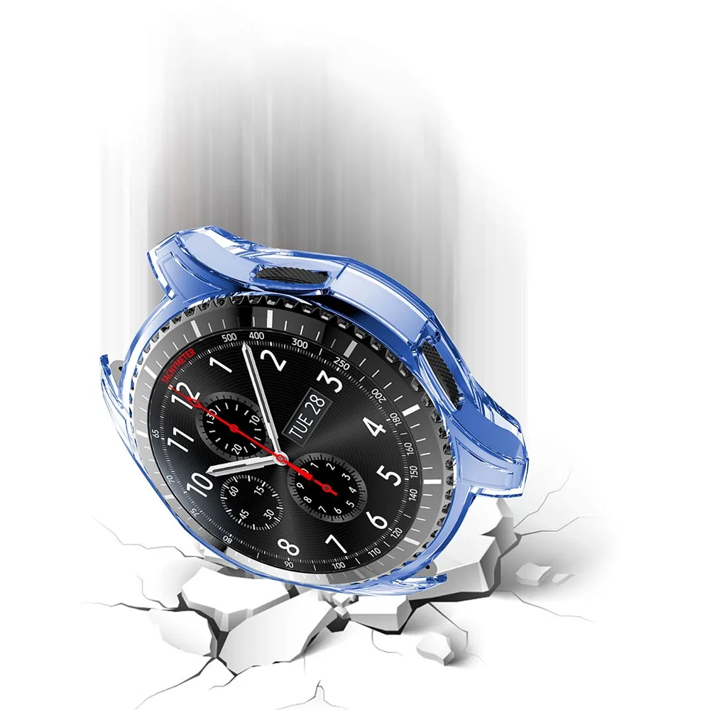 Прозрачный защитный чехол для часов samsung Gear S3 watch 46 мм корпус смарт