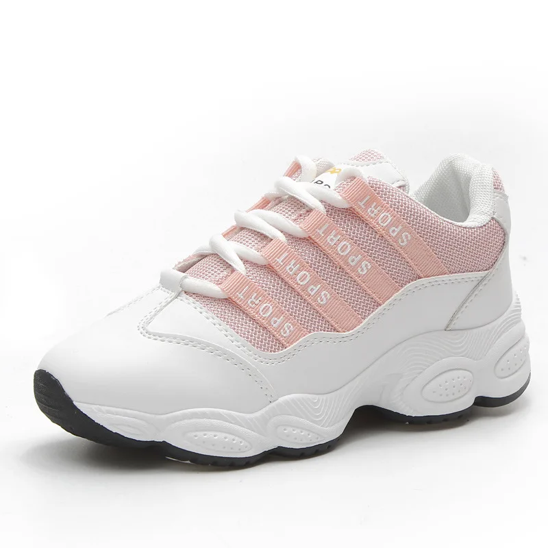 

Chic Sport Shoes Woman Fitness Flat White Shoes Korean Tourism Boom Running Shoes For Women Net Sports Trend Travel Shoes
