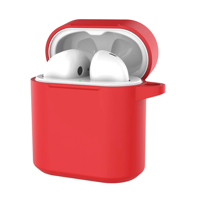 Для Honor FlyPods силиконовый чехол для наушников для Honor FlyPods Pro зарядный ящик Противоскользящий защитный чехол s для huawei FreeBuds 2 Pro - Цвет: Red