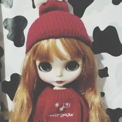 Карамельный цвет 1/6 blyth модная кукольная шляпа шерстяная шляпа 1/4 1/6 bjd кукла аксессуары вязаная шапка для blyth Кукла аксессуар