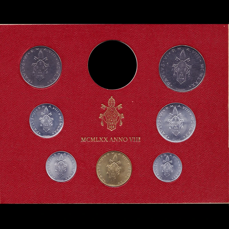 

7pcs Vatican coin 100% original coin (1-50, 100 lire) gift present