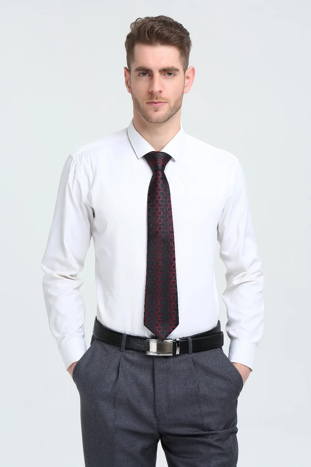 LS-1610 Barry. Wang Мужской галстук шелк жаккардовый тканый галстук носовой платок Запонки Наборы для формальных Свадебная деловая вечеринка