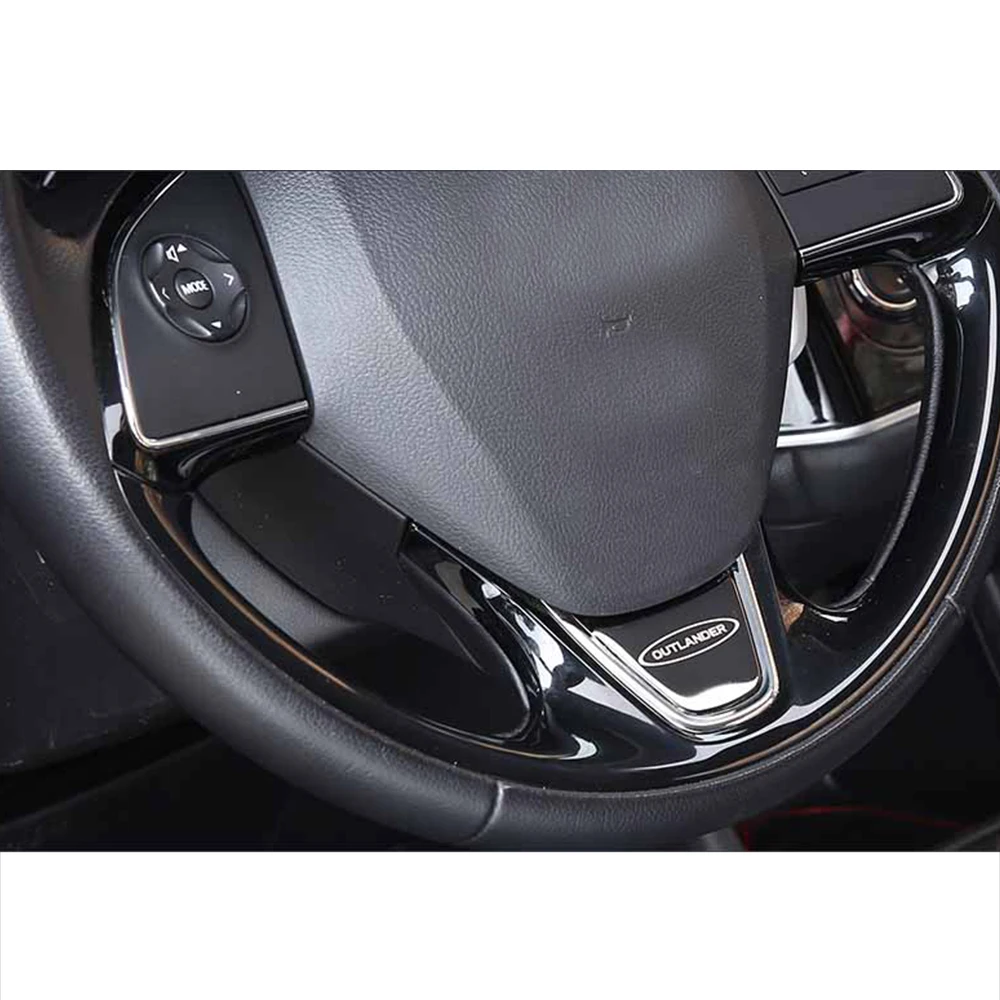 Стальные блестки на руль автомобиля чехол наклейка для Mitsubishi Outlander 2013 2014 2015 2016