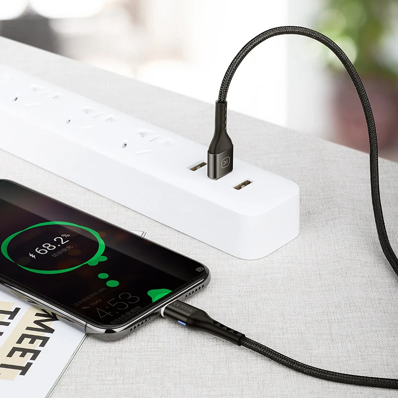 KUULAA Магнитный кабель Micro USB Быстрая Зарядка адаптер для samsung XiaoMi Redmi 6A huawei зарядное