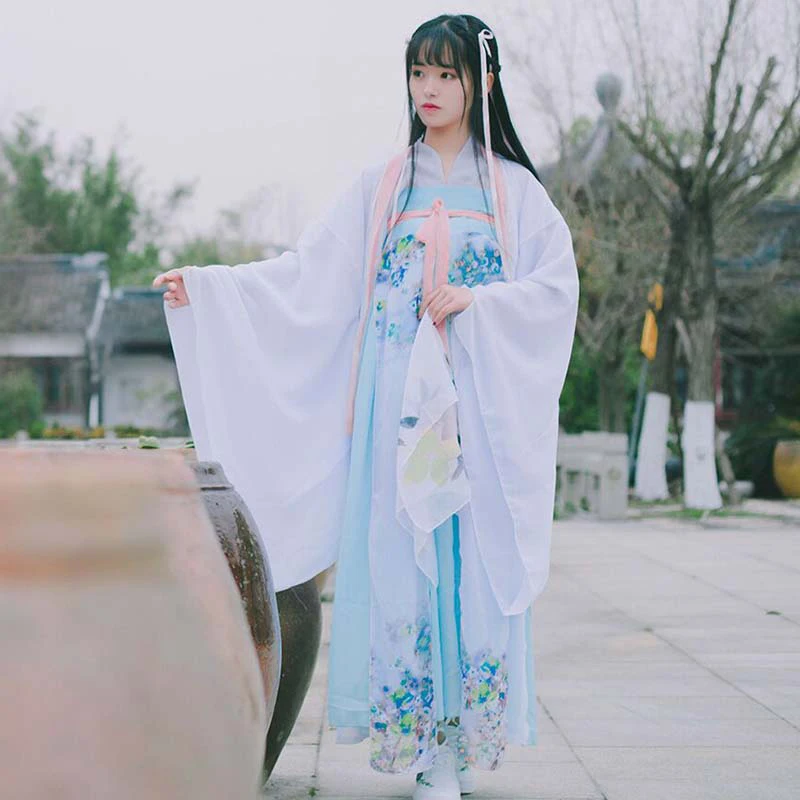 Hanfu Женский костюм феи в китайском стиле Модный Улучшенный принцесса элегантная