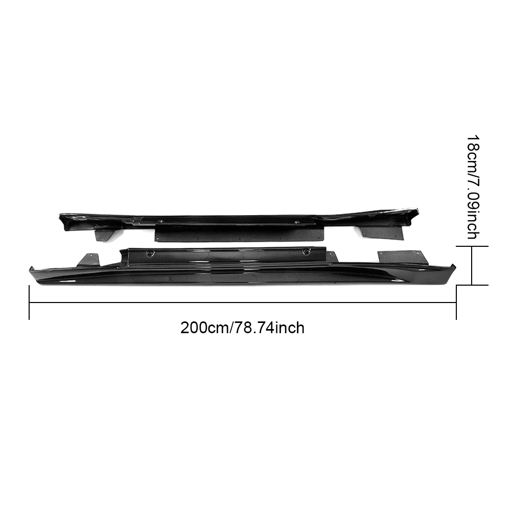 Боковая юбка из углеродного волокна для Nissan R35 GTR Coupe GT R ZE Door Step Cover Racing Body