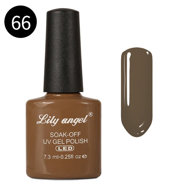66 Lily Angel 7,3 мл Nail Art Дизайн Маникюр 110 Цвет Soak Off эмали гель для ногтей Светодиодный УФ гель лак для ногтей 39-76 - Цвет: 66