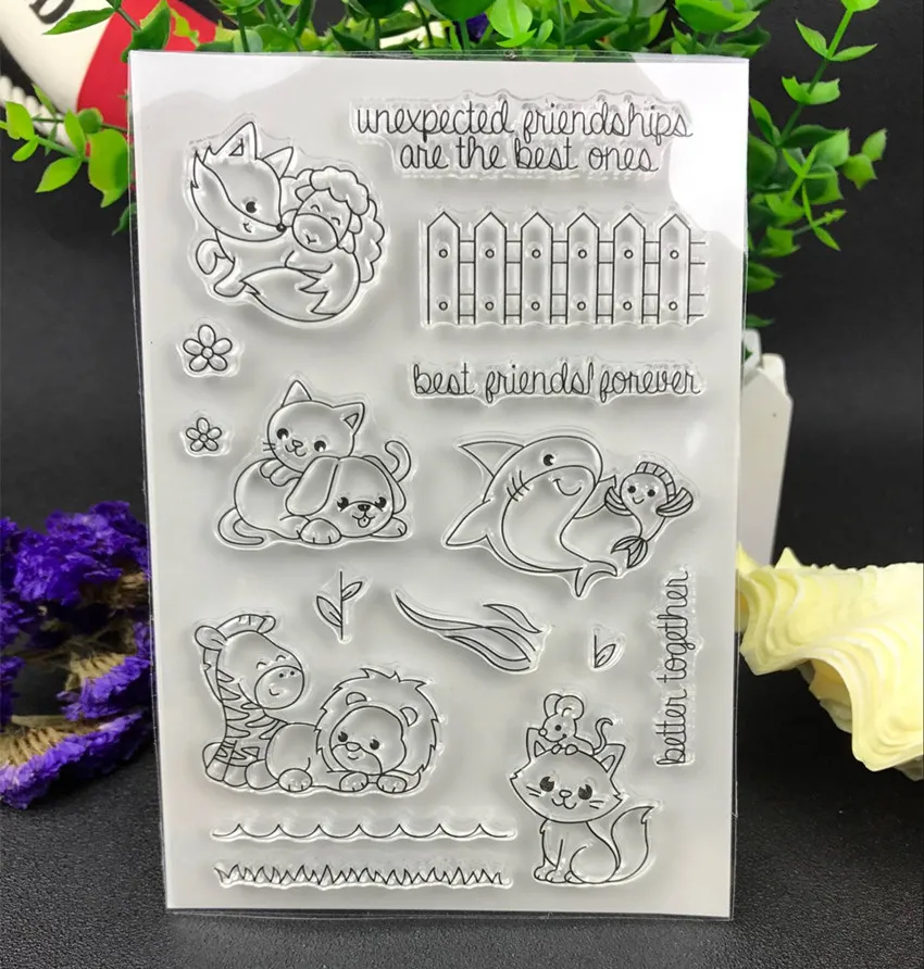 Лучший друг прозрачный силиконовый штамп/уплотнение для DIY