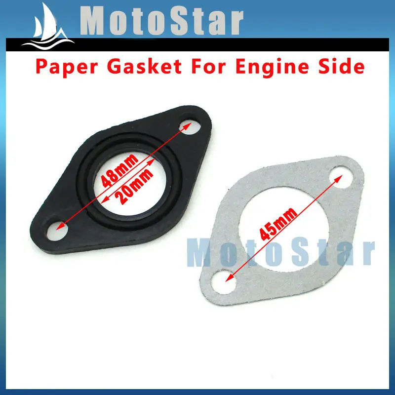 20mm Carburetor Manifold Intake Pipe Carb Gasket Spacer Seal For Pit Dirt Bike ATV Quad 4 Wheeler Motorcycle Motocross | Автомобили и