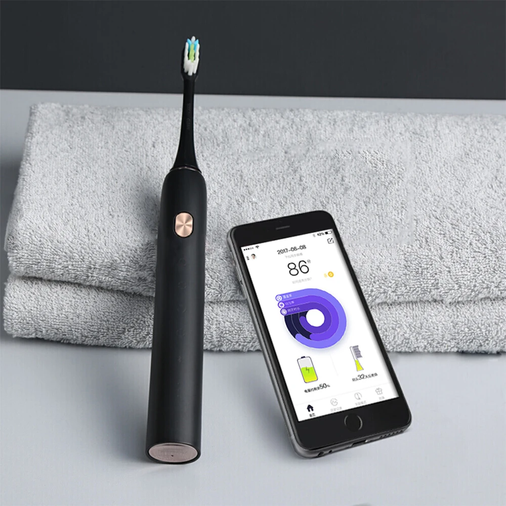 Xiaomi mijia Soocas X3, звуковая зубная щетка, зубная щетка, USB перезаряжаемая, обновленная, для взрослых, водонепроницаемая, ультра звуковая, автоматическая
