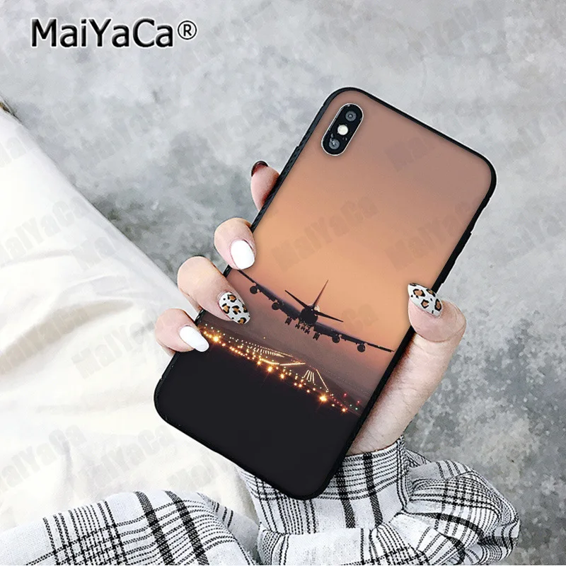 A9 MaiYaCa самолет Летающий путешествие облако самолет клиент чехол для телефона для iphone 11 pro 8 7 66S Plus X XS MAX 5S SE XR чехол - Цвет: A9