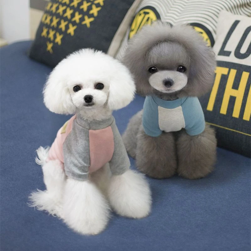 Женская одежда для собак однотонная весенняя с длинным рукавом щенков и кошек|small