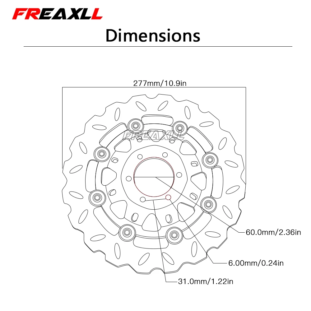 Высокое качество аксессуары для мотоциклов выделенный немой мотоцикл ротор