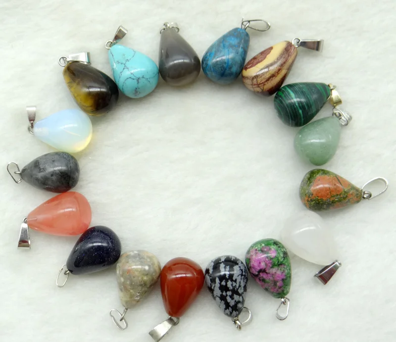 Оптовая продажа 24 шт модные Очаровательные Подвески с натуральным синим песком и