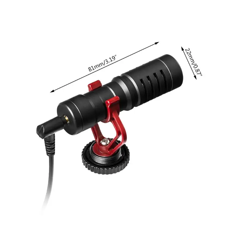 BOYA видео микро компактный накамерный записывающий микрофон для Canon DJI Osmo DSLR Smooth Q 4 Feiyu Gimbal BY-MM1 микрофон