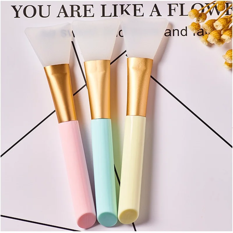 

Soft Silicone Make-Up Brush Women Skin Face Care Cosmetic Tools Make-Up Brush Hot 3 Colors Facial Mask Stirring Brush TSLM1