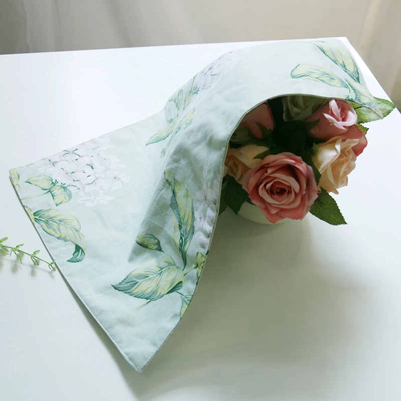 4Pcs Green Hyacinth Printed Placemat Dining/Kitchen Table Mat Pad Tableware Utensil Restaurant Catering Acessorios De Cozinha | Дом и сад