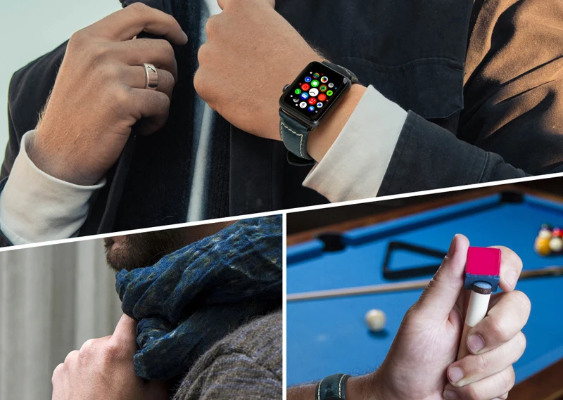 MAIKES Винтаж масло воск кожаный ремешок для часов Ремешок для наручных часов Apple Watch, версии 44 мм 40 мм, 42 мм, 38 мм, версия 4/3/2/1 браслет для iwatch