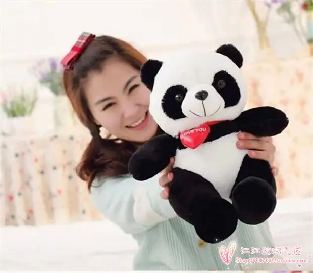 Плюшевая игрушка панда Я люблю тебя около 30 см подарок на день рождения h958 |