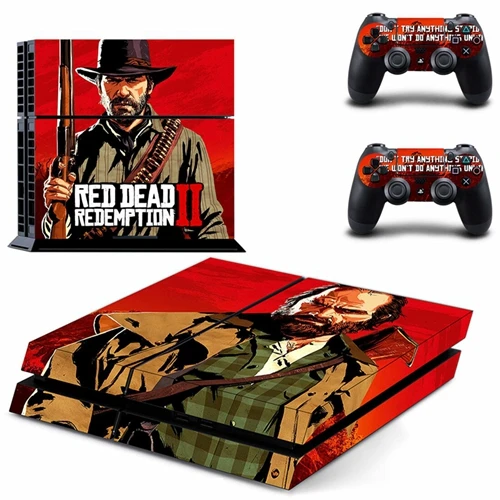 PS4 Skin HOMEREALLY наклейка s PS4 кожа игры красный Dead Redemption 2 наклейка для sony Playstation 4 консоль и контроллер кожи Ps4 аксессуар - Цвет: PS4 Skin