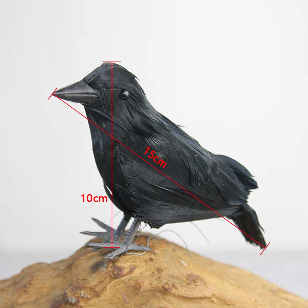 2 шт. Новый Ворон перо искусство искусственная ворона ремесла реквизит Хэллоуин