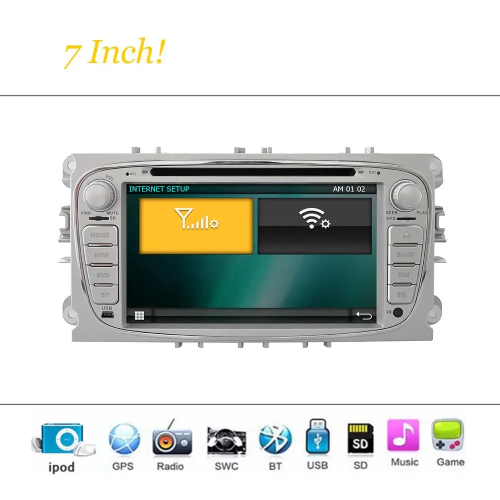 Автомобильный dvd плеер 6 2 дюйма с GPS (opt) аудио Радио стерео BT/TV Canbus для FORD