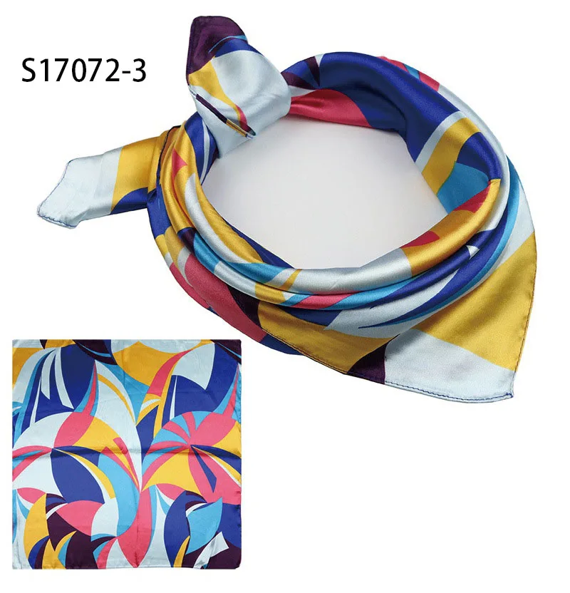 2018 роскошный бренд саржевый шелковый шарф многоцветный конский квадратный с