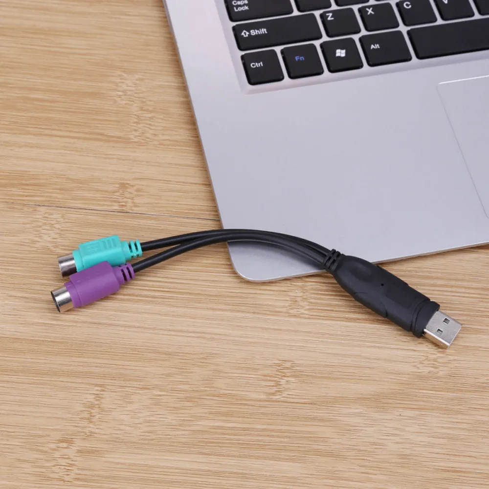 Переходник с USB на PS/2 PS2 Папа мама|Компьютерные кабели и разъемы| |