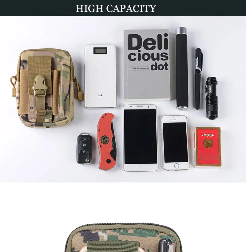 Тактический Чехол Molle охотничьи сумки поясная сумка Военная поясная сумка наружные сумки чехол для телефона карман для Iphone 7