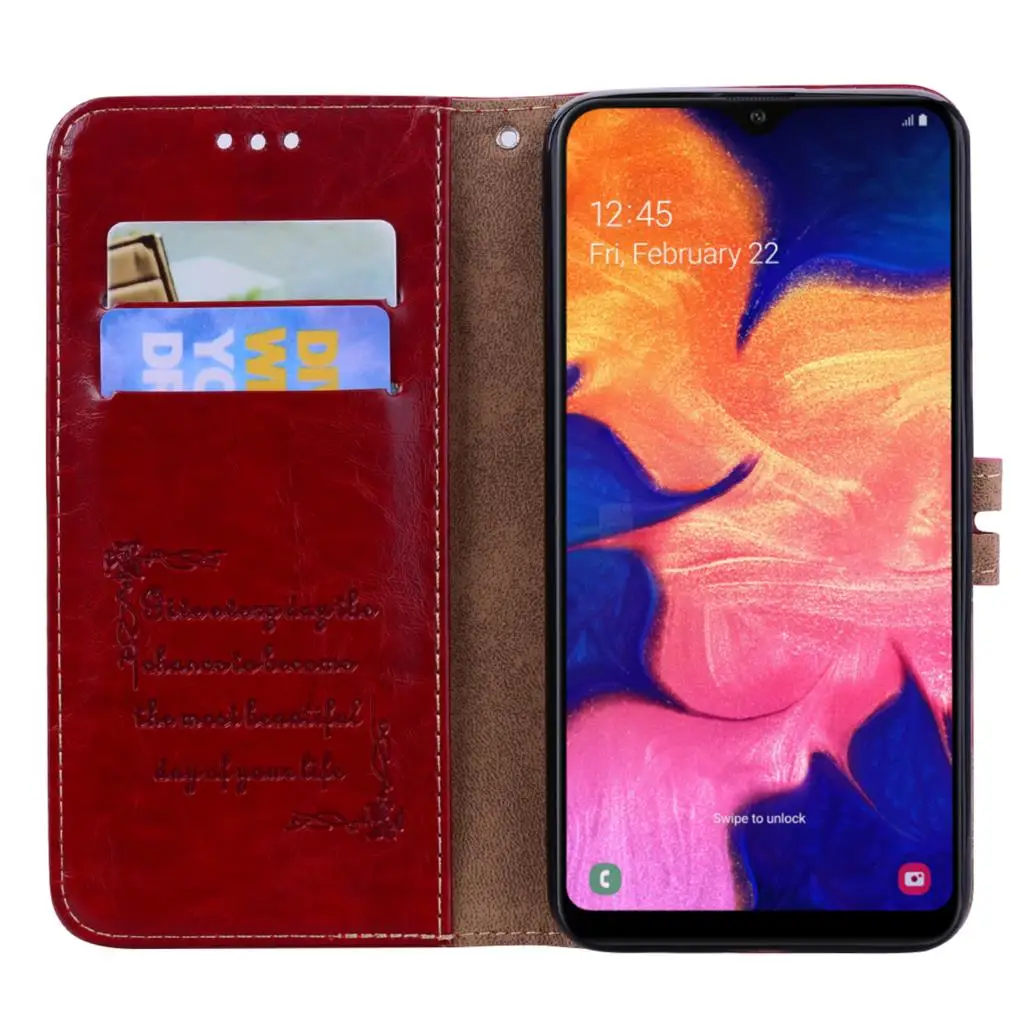 Чехол книжка из искусственной кожи для Samsung A10 Galaxy A 10 GalaxyA10 SM A105F мягкий чехол