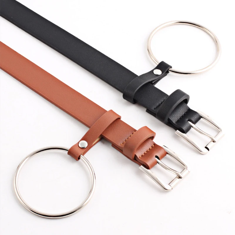 Ремень из искусственной кожи Женский Модный милый декоративный пояс с большим