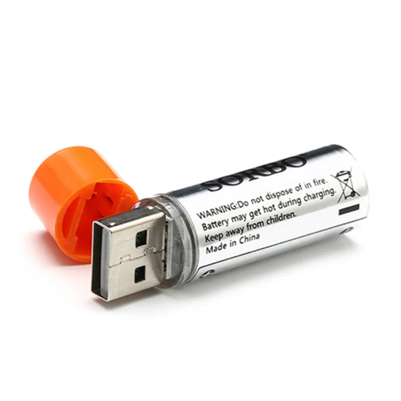 Аккумуляторная литий полимерная батарея SORBO 1 5 В 1200 мАч USB час быстрая зарядка AA|new