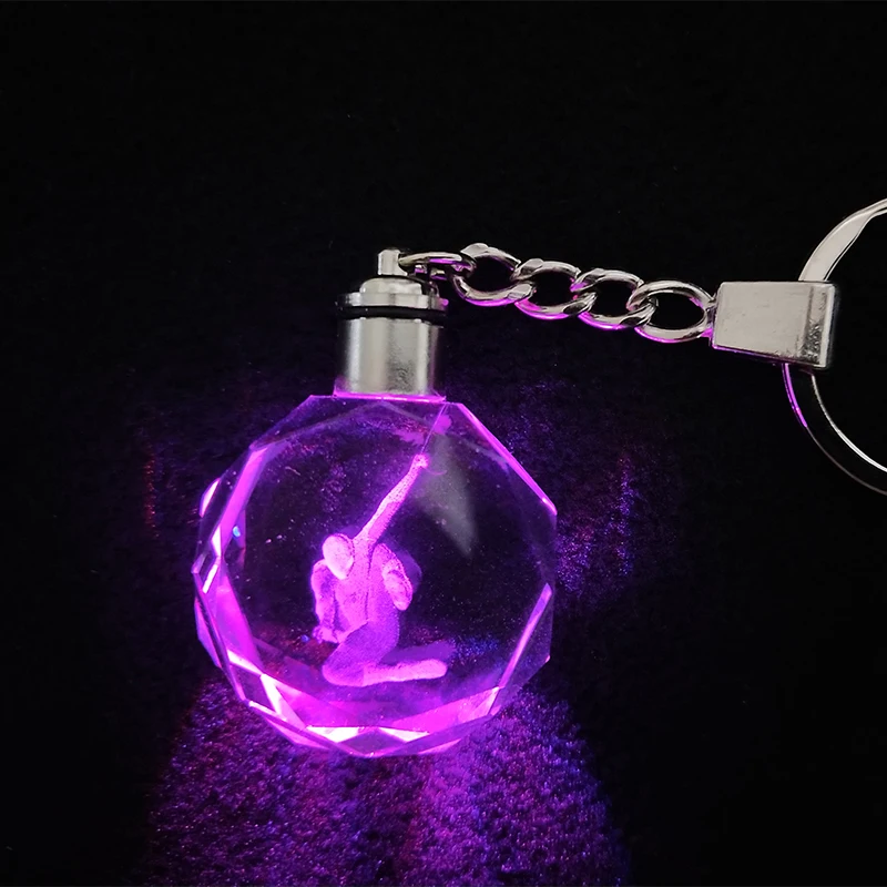 Светодиодный светильник мигающий брелок 3d резьба Бэтмен Человек паук подвесная