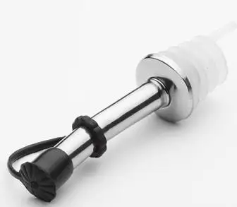 One PC Stainless Steel Oil Bottle Spout Pourer/Mouth with Stopper Flask Dry Red Wine Pot Cork Plug Olive Pourer Dispenser | Дом и сад