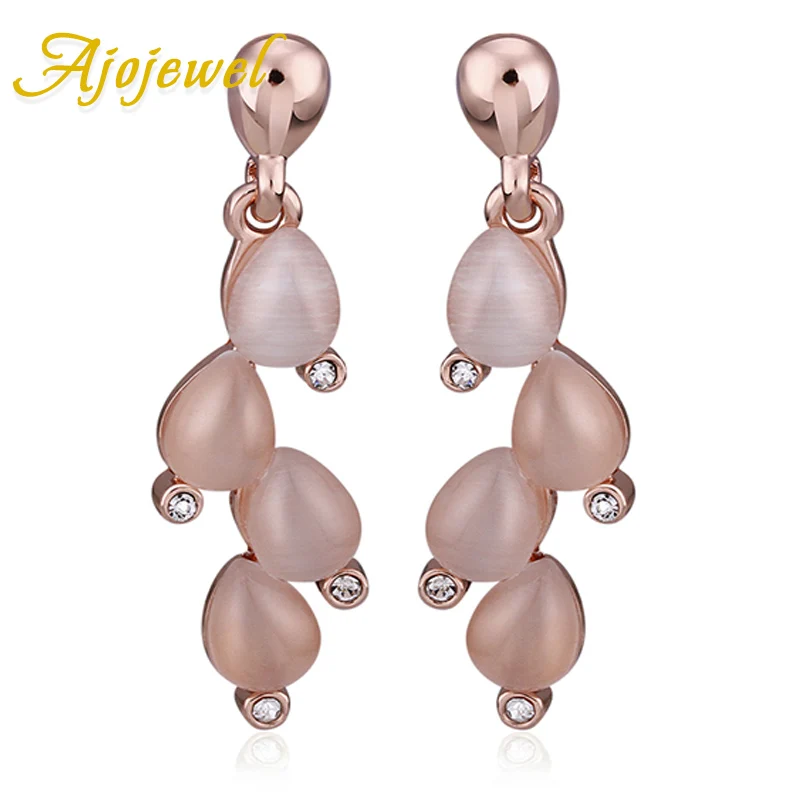Модные серьги Ajojewel с опалом 2019 искусственных листьев для женщин