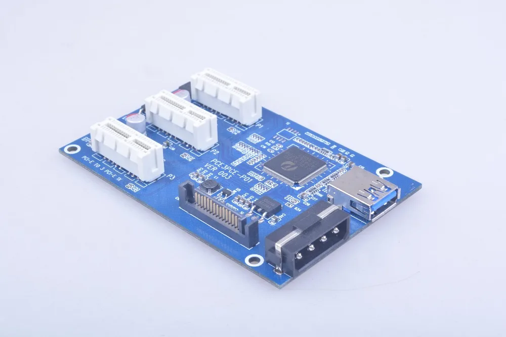 Новый Mini PCIe от 1 до 3 PCI express 1X слот Райзер-карта ITX к внешнему слота PCI-e адаптер