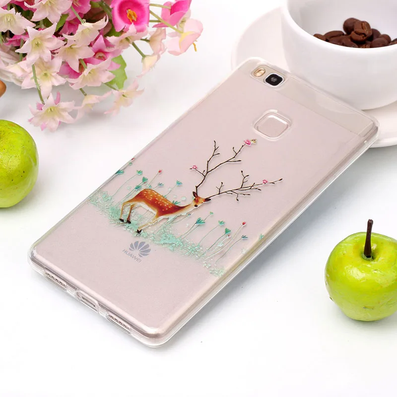 Soft Silicone Phone Case For Huawei P8 Lite 2018 Merry Christmas Gifts TPU Back Cover sFor P9 P10 Cases Coque | Мобильные телефоны