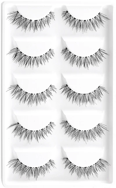 CLO05-01 CLOTHOBEAUTY 5 пар накладных ресниц, тонкие накладные ресницы для наращивания ручной работы, натуральные мягкие невидимые ресницы, длинный толстый многоразовый макияж - Цвет: CLO05-01