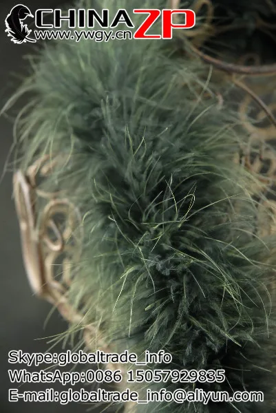 Manufacturer in CHINAZP Factory 20g 20yards/lot Good Quality Dyed Forest Green Turkey Marabou Feather Boa | Дом и сад