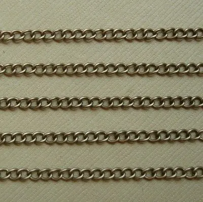 Free shipping!!!!200M/lot Antique Bronze Twist Curbe Chain 2.5x3.5mm